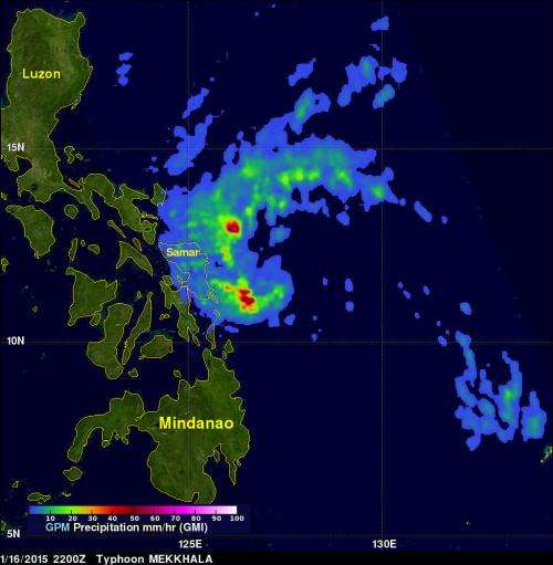 NASA adds up Tropical Storm Mekkhala's drenching rainfall in the Philippines