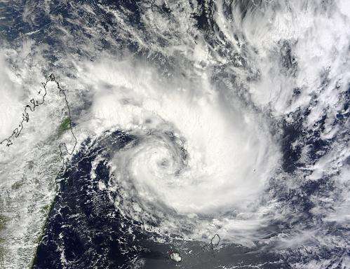 NASA's Aqua satellite spots Tropical Cyclone Bansi intensifying quickly