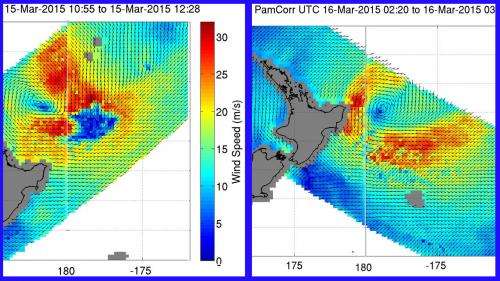 NASA sees Extra-Tropical Storm Pam moving away from New Zealand