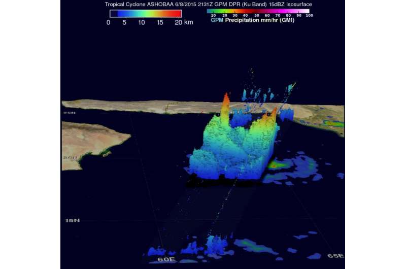 NASA sees powerful storms within Tropical Cyclone Ashobaa