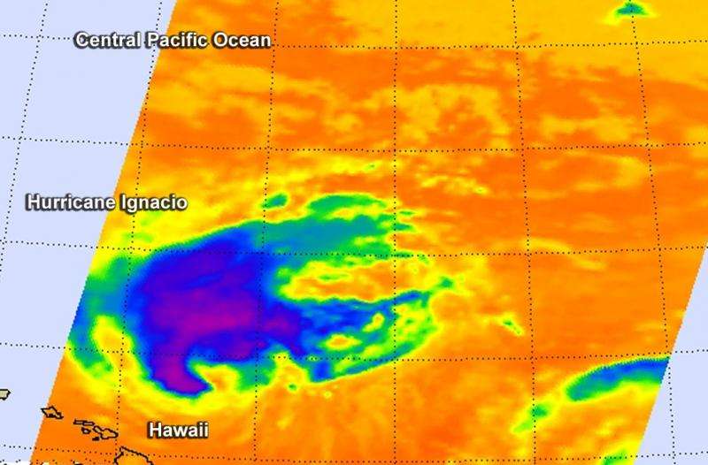 NASA sees wind shear affecting Hurricane Ignacio