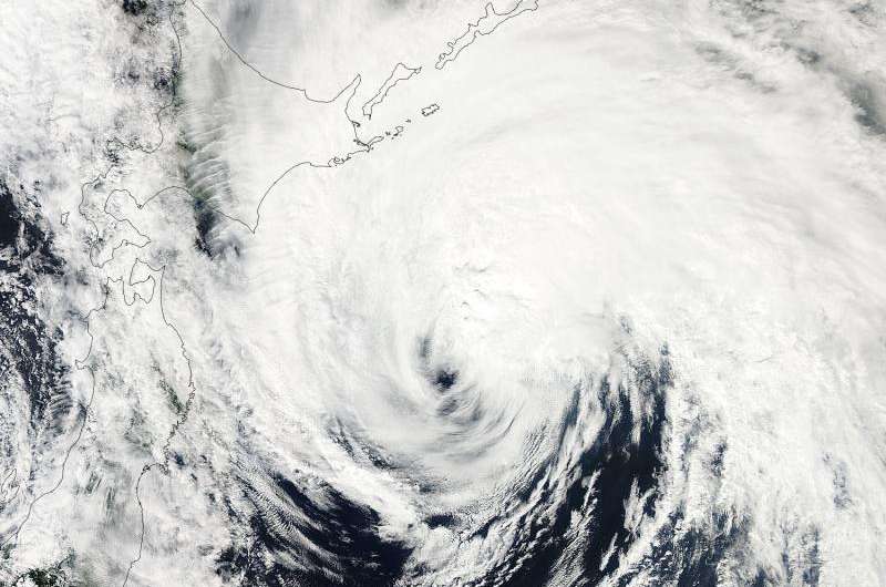 NASA spots Kilo becoming extra-tropical near Hokkaido, Japan
