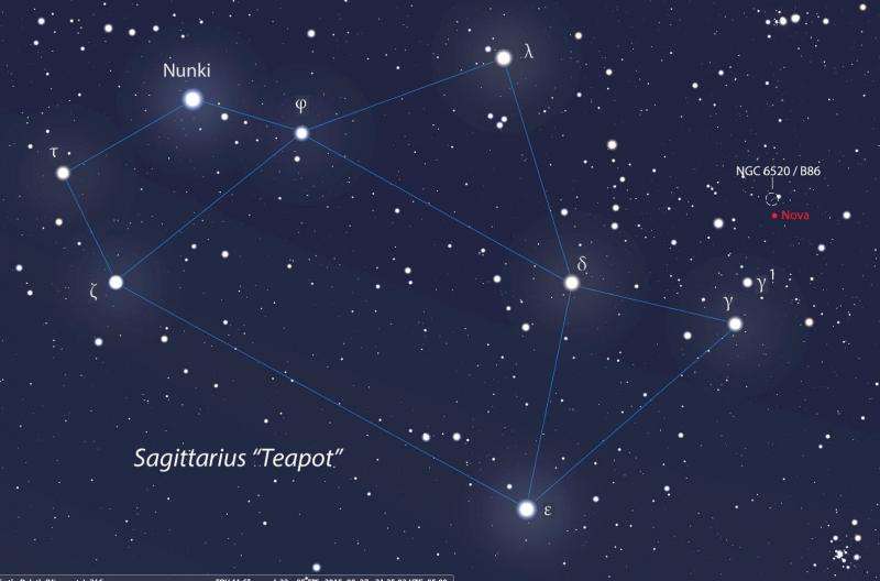 New Nova Flares In Sagittarius How To See It In Your Scope