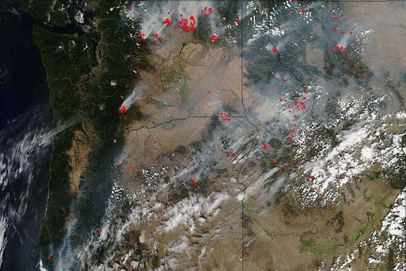 Pacific Northwest wildfires severe in intensity