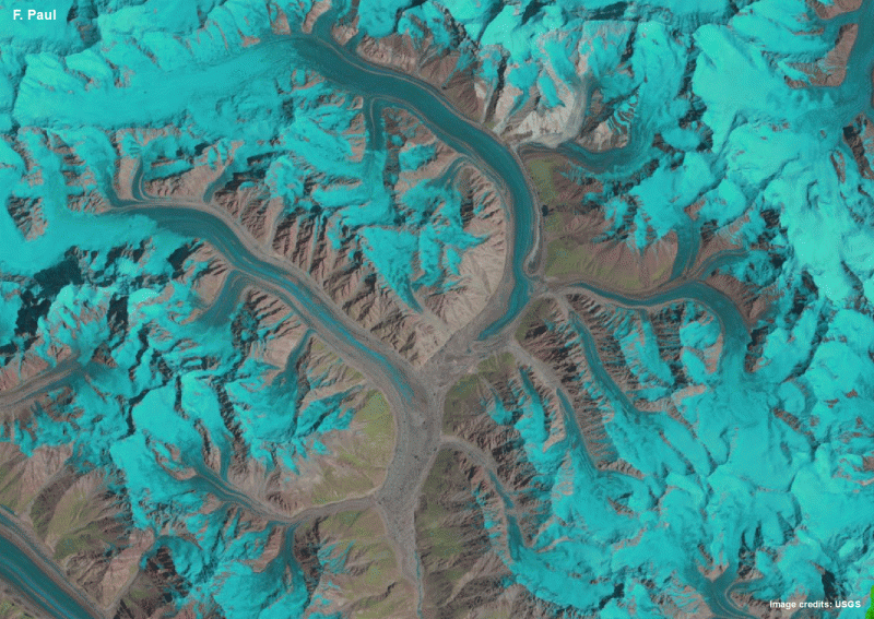 Revealing glacier flow with animated satellite images