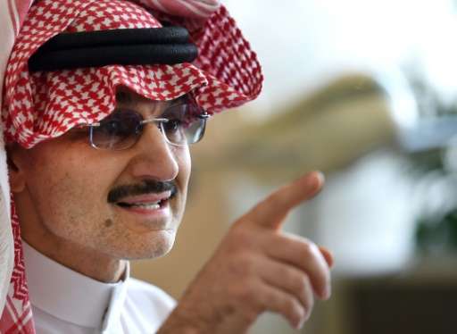 Saudi Arabia's billionaire Prince Alwaleed bin Talal, pictured on July 1, 2015, bought into Twitter in 2011, before the social m