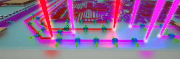 Scientists paint quantum electronics with beams of light