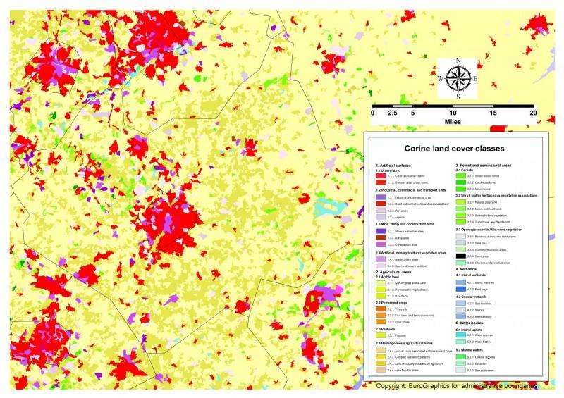 State of our countryside: Land use map of United Kingdom reveals large-scale changes in environment