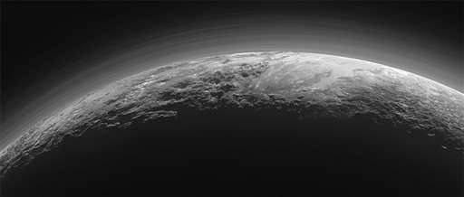Sun provides dramatic backlighting for latest Pluto pictures