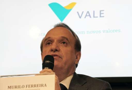 The president of the mining company Vale do Rio Doce, Murilo Ferreira, speaks during a press conference in Rio de Janeiro, Brazi
