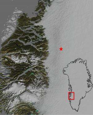 Two lakes beneath the ice in Greenland, gone within weeks