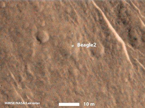 UA-led HiRISE camera spots long-lost space probe on Mars
