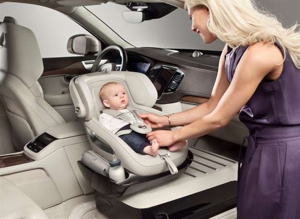 Volvo Cars design team offers concept in rearward baby seating