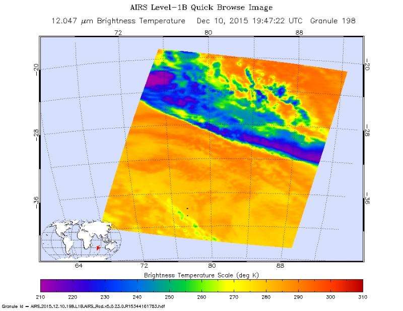 NASA measures rainfall in Tropical Cyclone Bohale