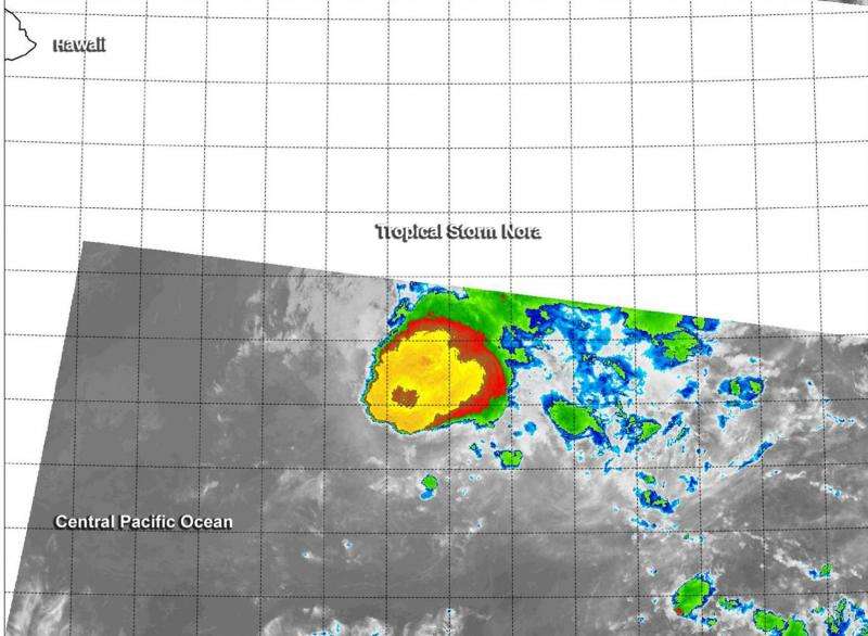 NASA-NOAA's Suomi NPP gets an infrared look at Tropical Storm Nora