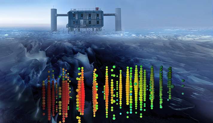 Searching for extragalactic neutrinos and dark matter in the Antarctic Ice