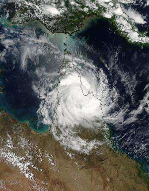 NASA sees Tropical Cyclone Nathan crossing Cape York Peninsula