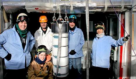 Searching for extragalactic neutrinos and dark matter in the Antarctic Ice