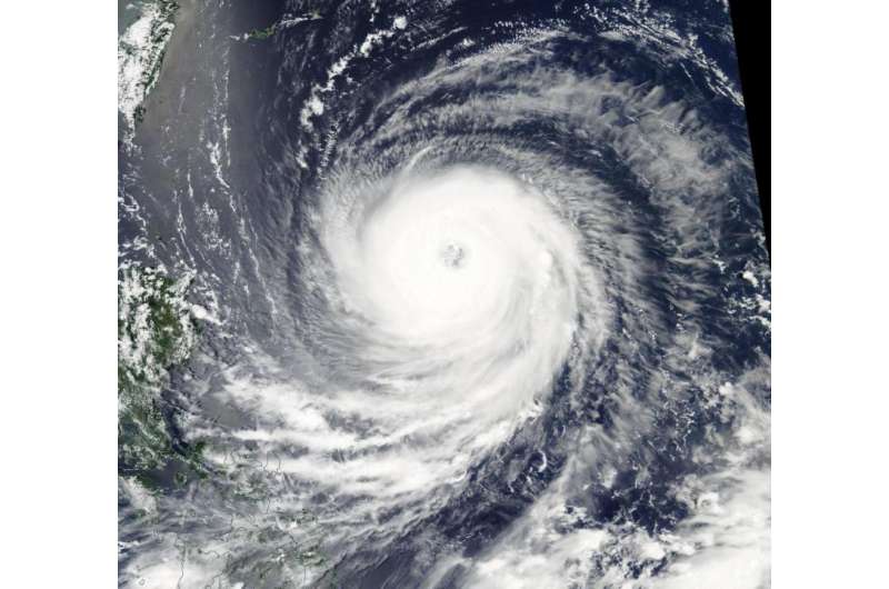 NASA's Aqua Satellite analyzes Typhoon Goni