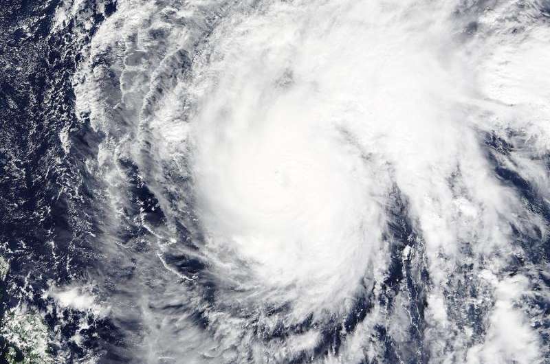 NASA's Terra satellite sees Typhoon In-fa stretching