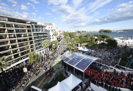 A general view of the 68th Cannes Film Festival in Cannes, southeastern France on May 15, 2015