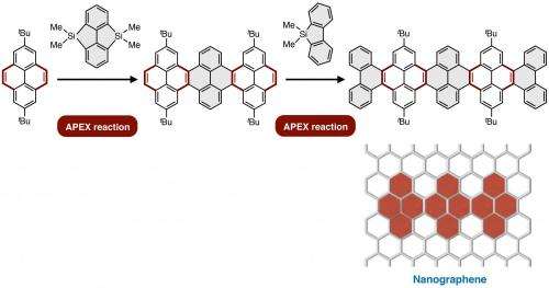 A rapid extension of nanographene sheets from readily available hydrocarbons