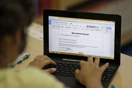 As student tests move online, keyboarding enters curriculum