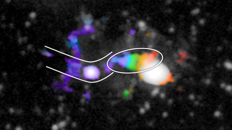 Caltech astronomers unveil a distant protogalaxy connected to the cosmic web