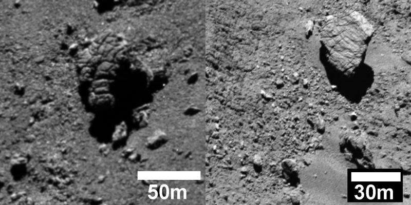 Do comet fractures drive surface evolution?