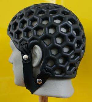 Footy knockout sparks lightweight helmet idea