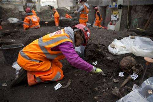 London rail work unearths thousands of skeletons from Bedlam