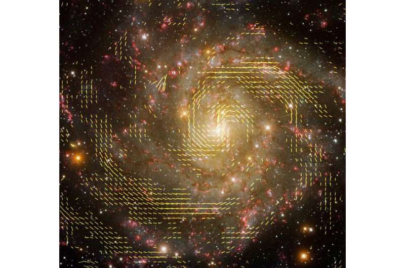 Magnetic field discovery gives clues to galaxy-formation processes