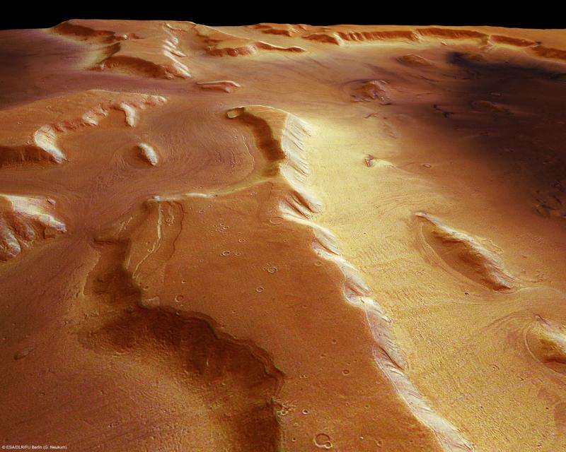 Mars has belts of glaciers consisting of frozen water