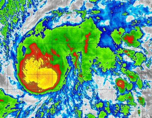 NASA-NOAA's Suomi NPP gets an infrared look at Typhoon Higos