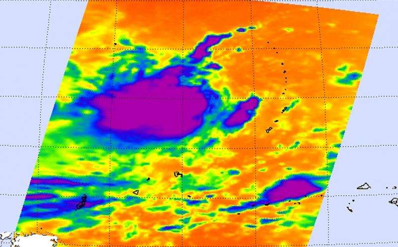 NASA sees formation of Tropical Depression 21W