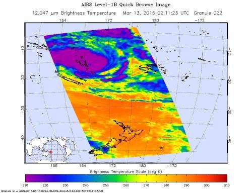 NASA sees major Tropical Cyclone Pam near Vanuatu