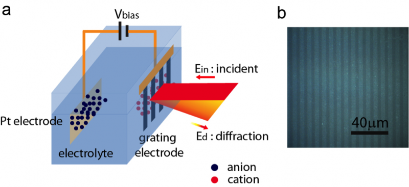 Novel diffraction spectroscopy technique to probe electrolyte/electrode interfaces