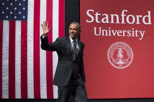 Obama focuses on cybersecurity in heart of Silicon Valley (Update)