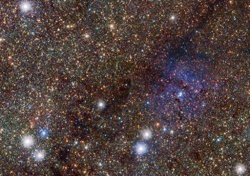 Photo released on February 2, 2015 by the European Space Agency shows the central parts of the Milky Way