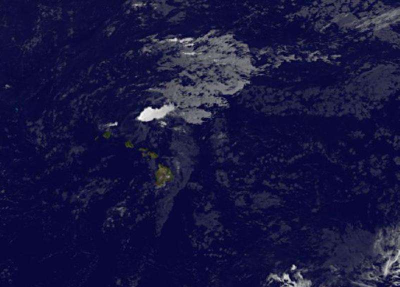 Satellite data shows wind shear socking Guillermo near Hawaii