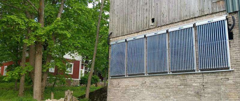 Solar heating combined with a ground heat pump is a cost-efficient, ecological solution