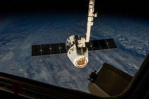 Space station 3-D printed items, seedlings return in the belly of a Dragon