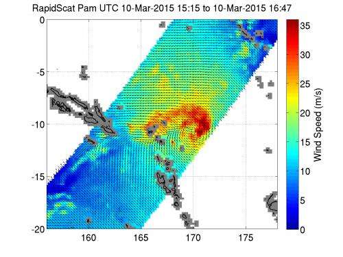 TRMM sees large and more powerful Cyclone Pam, warnings posted