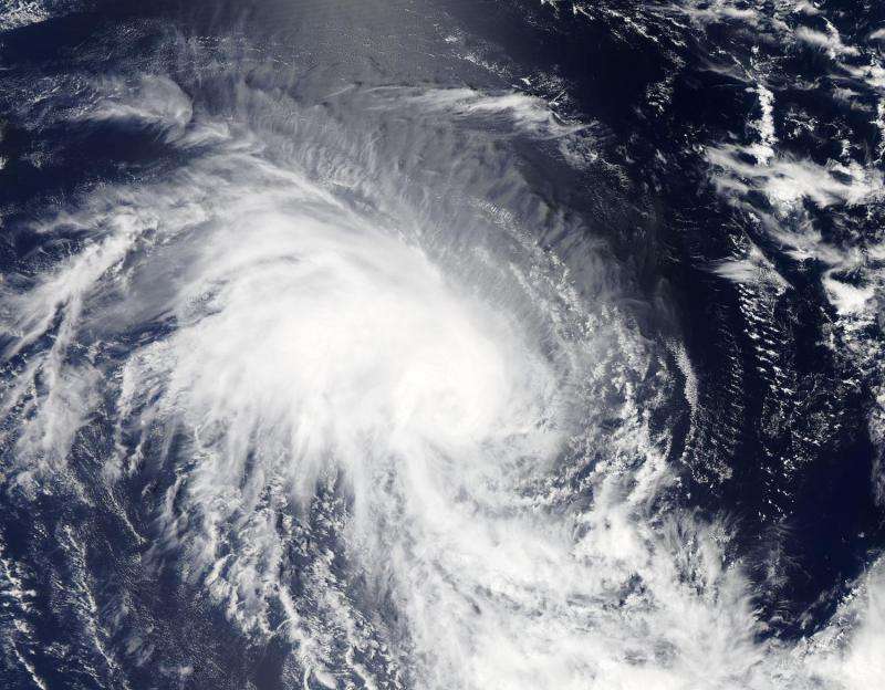 NASA's Aqua satellite sees birth of Tropical Cyclone 5S in Southern Indian Ocean