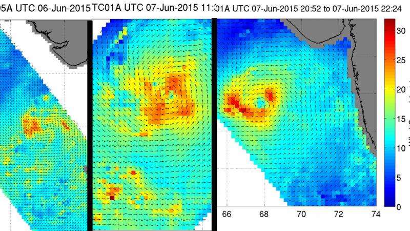 NASA sees Tropical Cyclone 01A's winds intensify