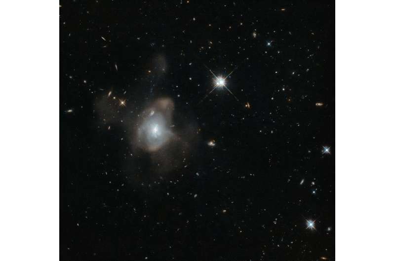 Hubble captures a galactic waltz