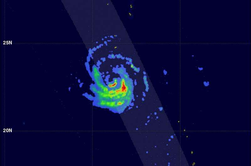 NASA looks inside Typhoon Halola