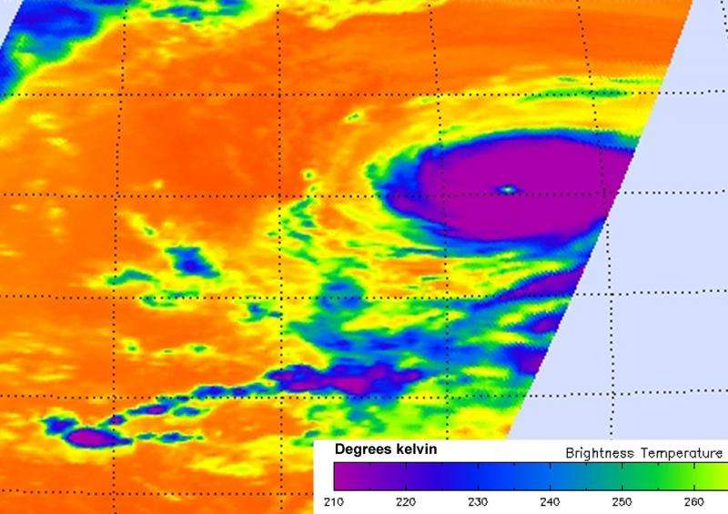NASA sees Hurricane Jimena's large eye