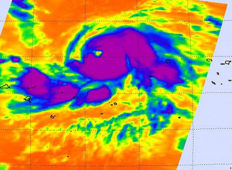 NASA sees Typhoon Nangka strengthen