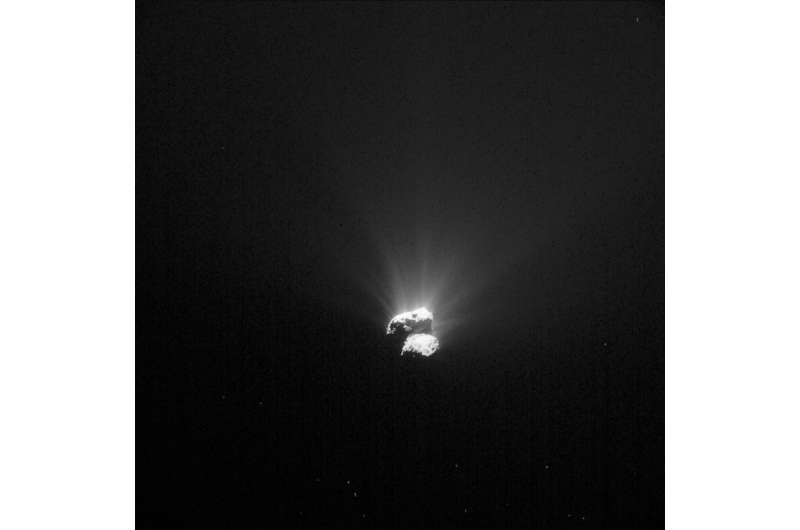 Rosetta’s first peek at the comet’s south pole